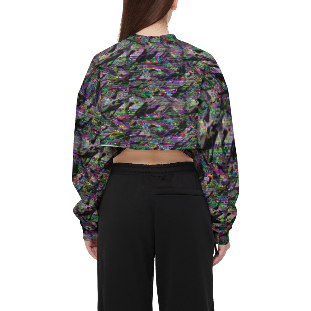 Cropped Crewneck Scuba Knit